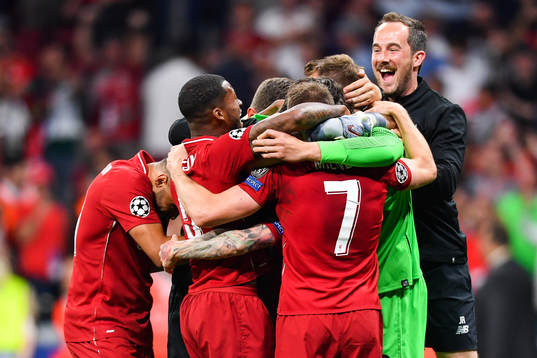 Players of Liverpool celebrate