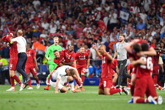 Players of Liverpool celebrate