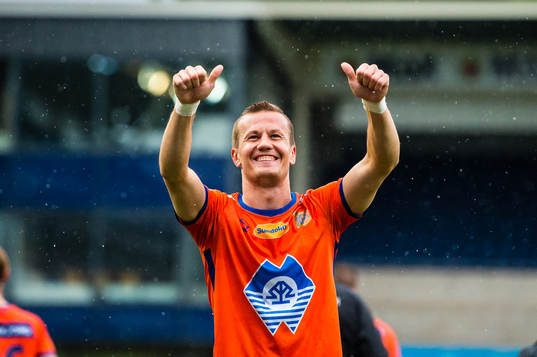 Ståle Steen Sæthre of Aalesund celebrates