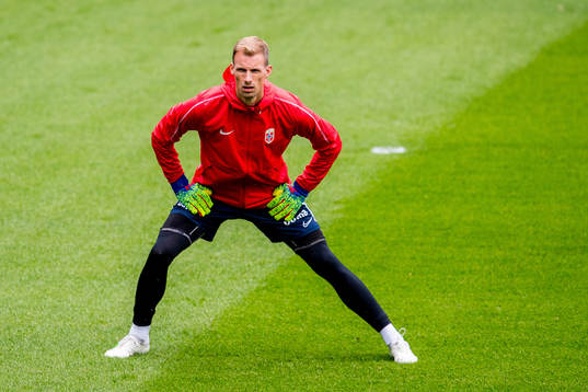 Goalkeeper André Hansen of Norway