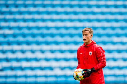 Goalkeeper Sondre Rossbach of Norway