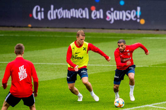 Sigurd Rosted and Omar Elabdellaoui of Norway