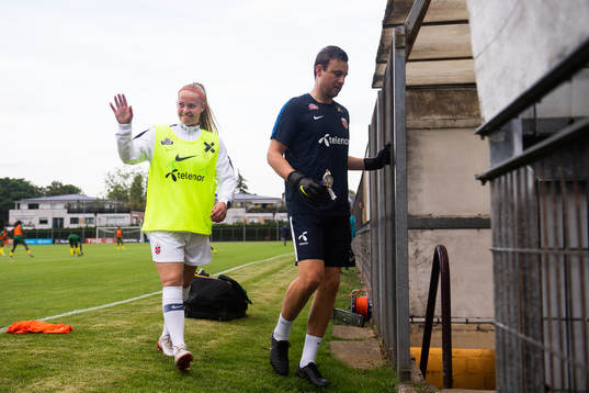 Therese Sessy Åsland and and Roger Eskeland, goalkeeper