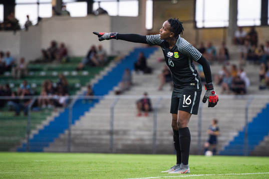 Goalkeeper Andile Dlamini of South Africa