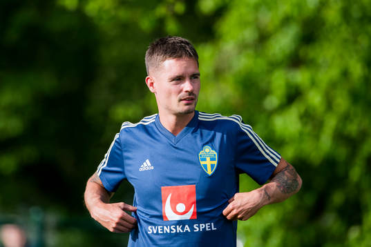 Mikael Lustig of the Swedish national football team