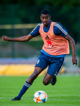 Alexander Isak of the Swedish national football team