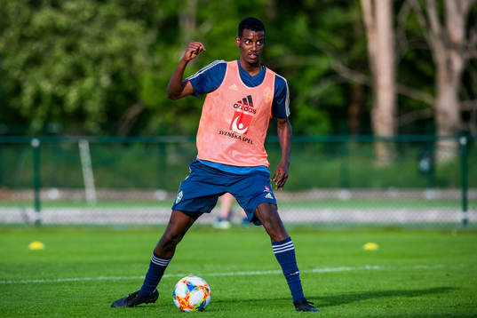 Alexander Isak of the Swedish national football team