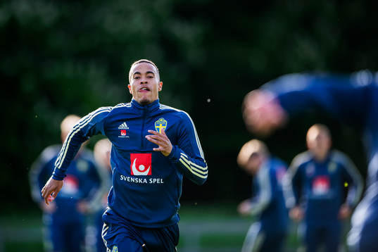 Robin Quaison of the Swedish national football team