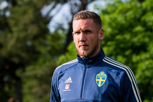 Goalkeeper Robin Olsen of the Swedish national football team