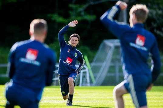 Kristoffer Olsson of the Swedish national football team