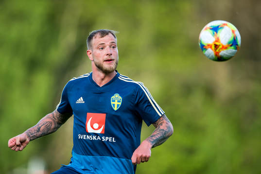 John Guidetti of the Swedish national football team