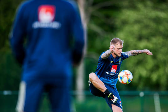 John Guidetti of the Swedish national football team