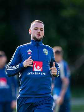 Alexander Milosevic of the Swedish national football team