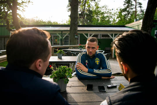 Alexander Milosevic of the Swedish national football team
