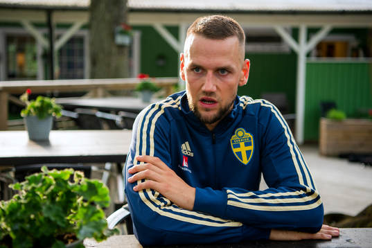 Alexander Milosevic of the Swedish national football team