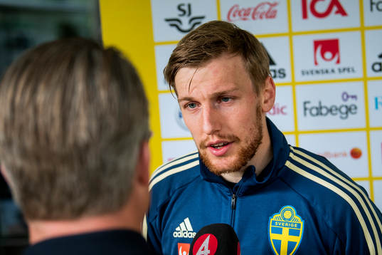 Emil Forsberg of the Swedish national football team speaks