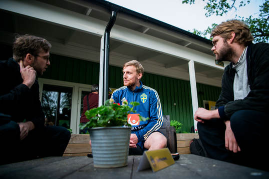 Emil Forsberg of the Swedish national football team speaks