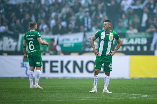 Hammarbys Nikola Djurdjic (h) deppar