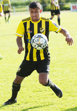 IFK Hässleholms  Waed Shaif i matchen i division 2 mellan