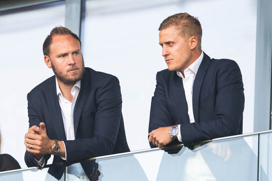 2 Helsingborgs Andreas Granqvist och målvakt Pär Hansson