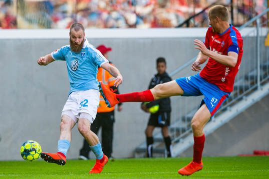 2 Malmö FFs Jo Inge Berget och Helsingborgs Markus