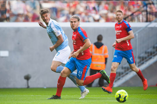 2 Malmö FFs Markus Rosenberg och Helsingborgs Charlie