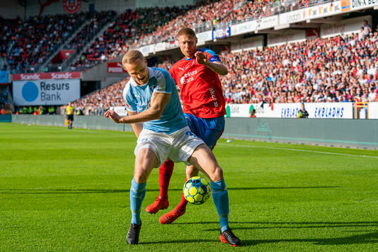 2 Malmö FFs Franz Brorsson och Helsingborgs Markus