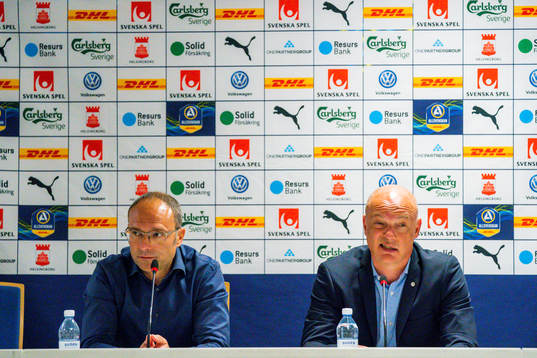 2 Helsingborgs tränare Per-Ola Ljung och Malmö FFs