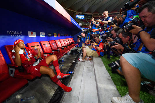 Rhian Brewster of Liverpool poses for photographers
