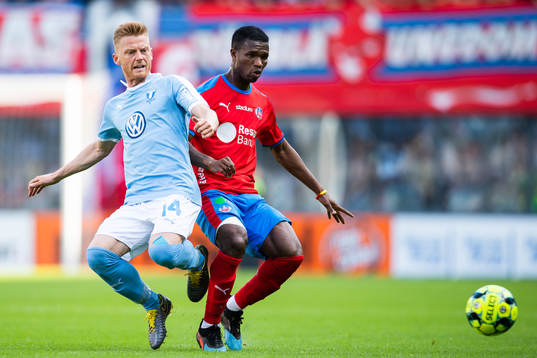 2 Malmö FFs Anders Christiansen och Helsingborgs Mohammed