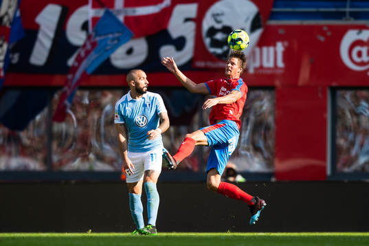 2 Malmö FFs Guillermo Molins och Helsingborgs Andreas