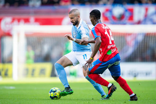 2 Malmö FFs Guillermo Molins och Helsingborgs Mohammed