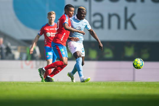 2 Helsingborgs Wanderson Do Carmo och Malmö FFs Bonke