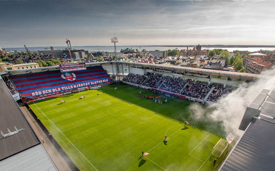 2 Generell vy av Olympia när Helsingborgs supportrar har
