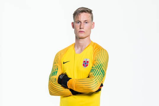 Goalkeeper Sondre Rossbach of Norway poses for a portrait