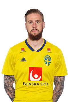 Pontus Jansson of the Swedish national football team poses