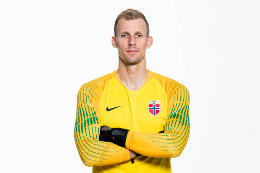 Goalkeeper André Hansen of Norway poses for a portrait