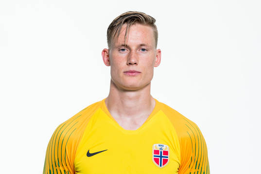 Goalkeeper Sondre Rossbach of Norway poses for a portrait