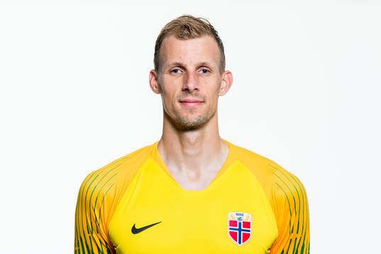 Goalkeeper André Hansen of Norway poses for a portrait