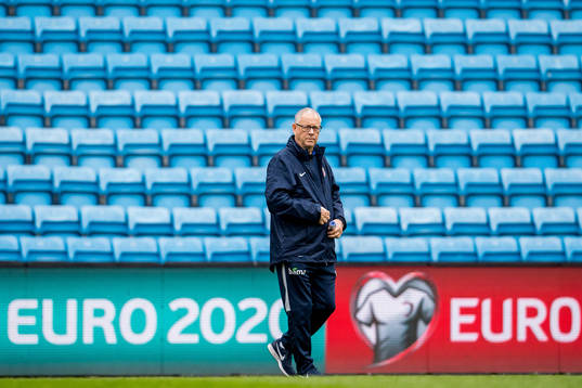 Lars Lagerbäck, head coach of Norway