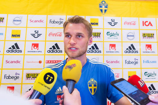 Sebastian Andersson of the Swedish national football team