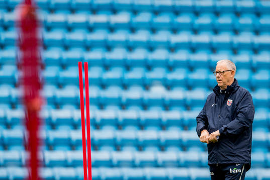 Lars Lagerbäck, head coach of Norway