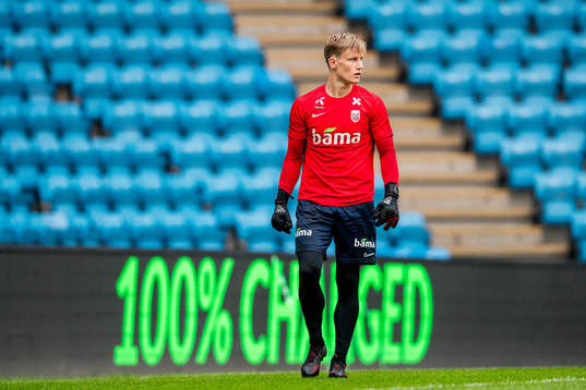 Goalkeeper Sondre Rossbach of Norway