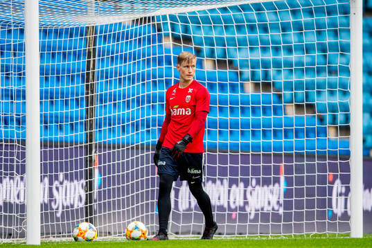 Goalkeeper Sondre Rossbach of Norway