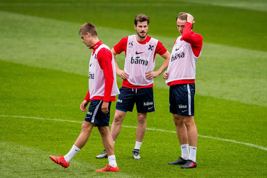 Markus Henriksen, Håvard Nordtveit and Sander Berge of