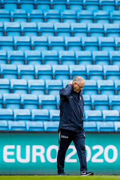 Lars Lagerbäck, head coach of Norway