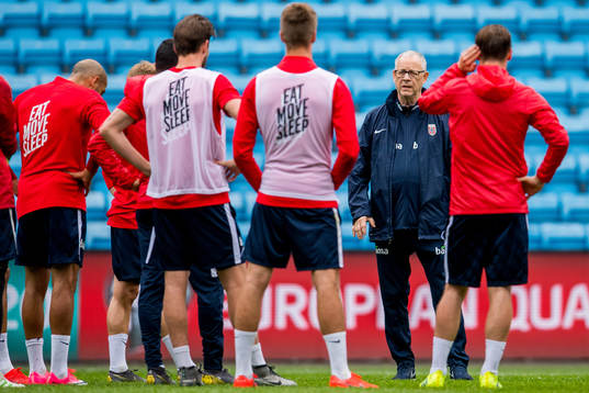 Lars Lagerbäck, head coach of Norway