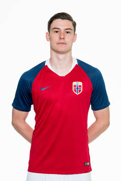 Jørgen Strand Larsen of Norway poses for a portrait