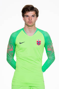 Goalkeeper Andreas Hippe Fagereng of Norway poses for a