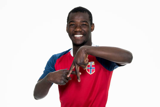 Joshua Kitolano of Norway poses for a portrait